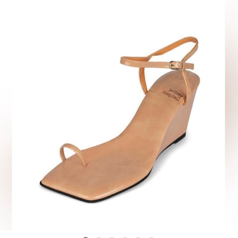 JEFFREY CAMPBELL Appetito Sandal in Dusty Light Natural